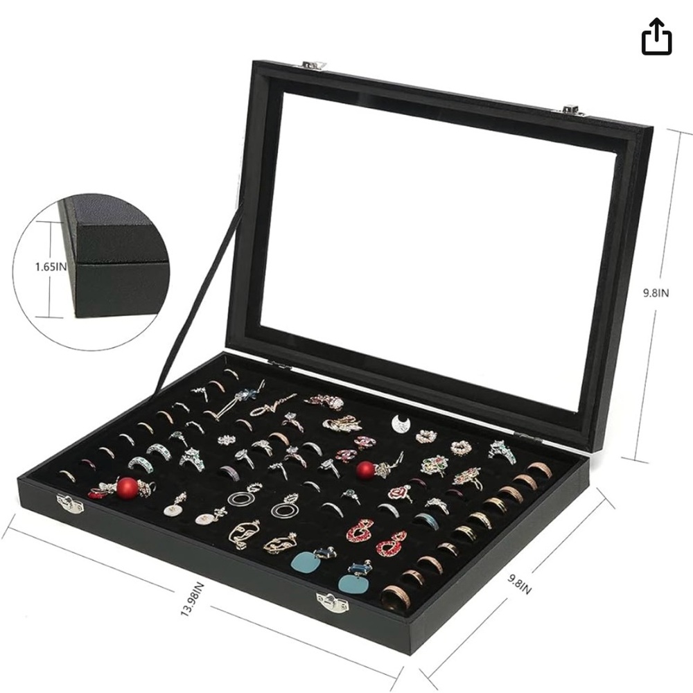 Necklace and ring storage boxes